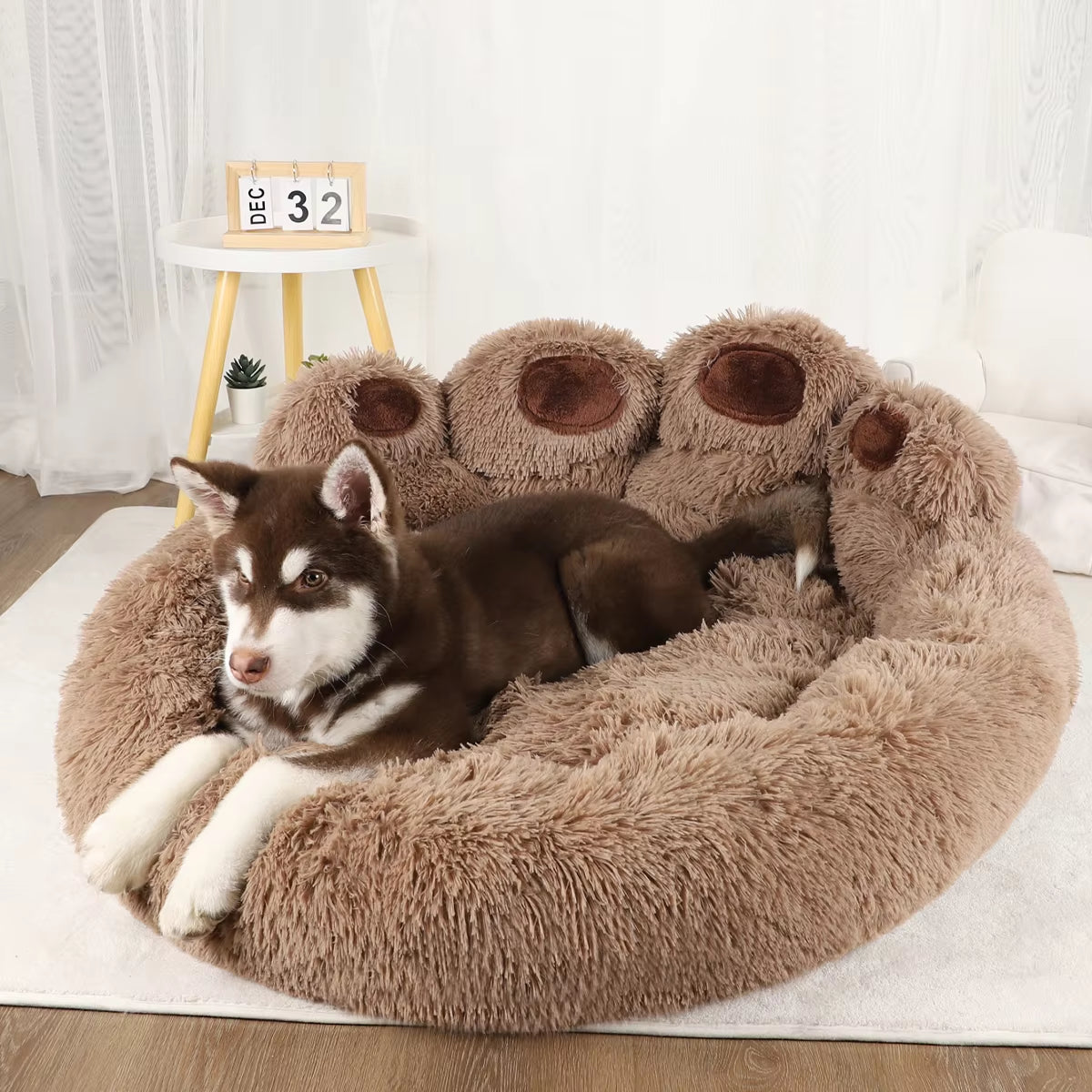 Fluffy Plush Sofa Basket