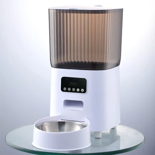 Stainless Steel Automatic Wifi Food Dispenser Pet Feeder with Timing Feeding Bowl 5L 