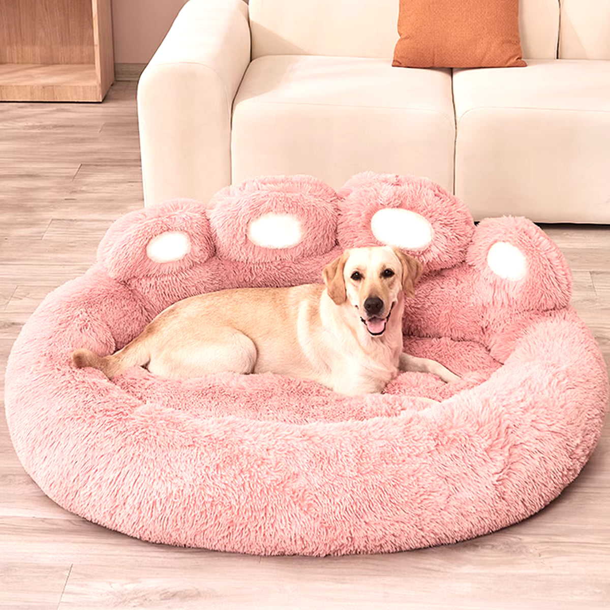 Fluffy Plush Sofa Basket