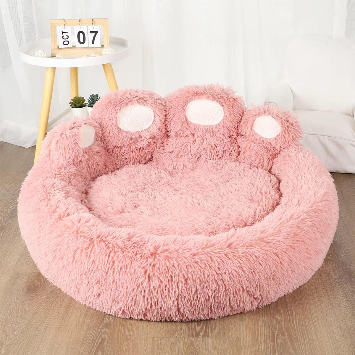 Fluffy Plush Sofa Basket