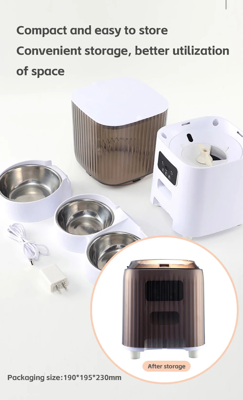Camera Equipped Food Dispenser 5L