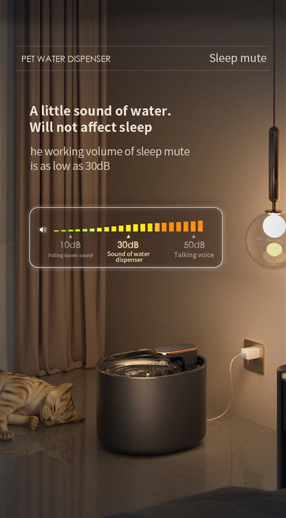 3L Ultra Silent Water Fountain with Motion Sensors & LED Lights