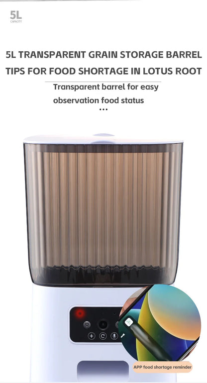 WiFi Connecting Food Dispenser 5L