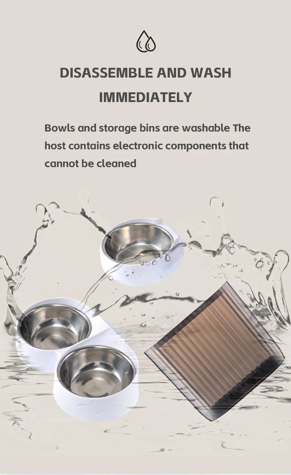 WiFi Connecting Food Dispenser 5L