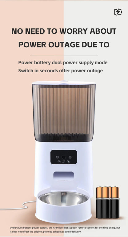 Camera Equipped Food Dispenser 5L