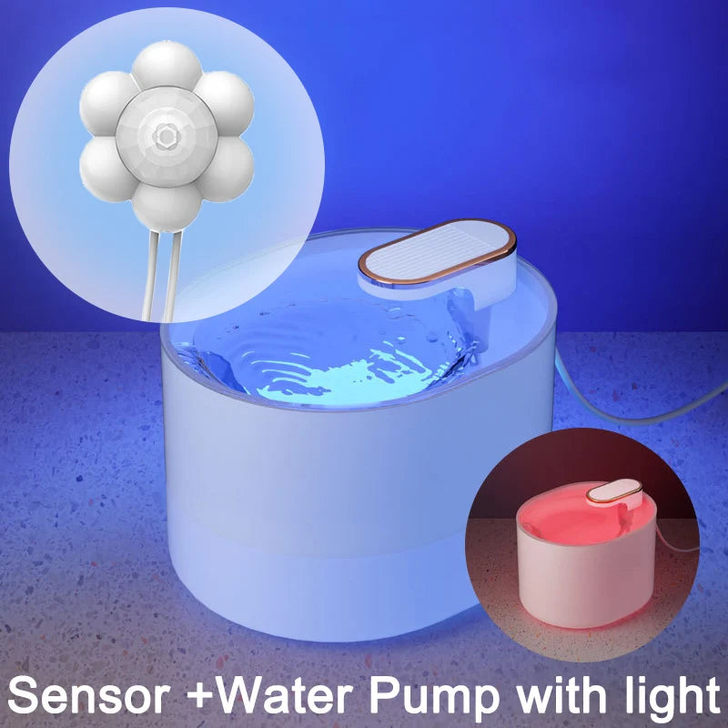 3L Ultra Silent Water Fountain with Motion Sensors & LED Lights