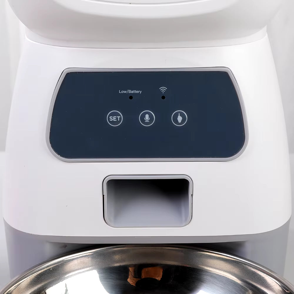 3.5L Automatic Pet Feeder Wifi APP Smart Timed Dosing Feeder Cat Dog Food Dispenser 2L Auto Drink Fountain Water Feeder Cat Bowl