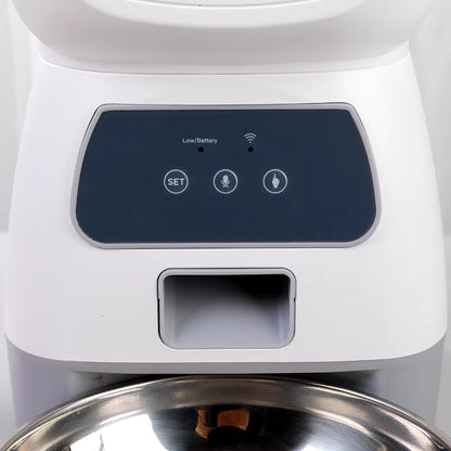 3.5L Automatic Pet Feeder Wifi APP Smart Timed Dosing Feeder Cat Dog Food Dispenser 2L Auto Drink Fountain Water Feeder Cat Bowl