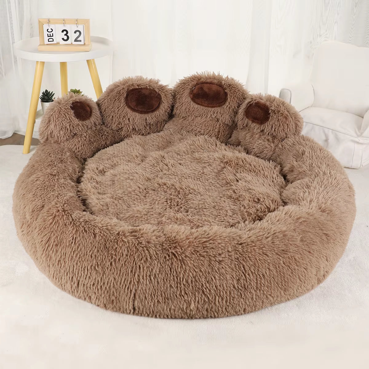 Fluffy Plush Sofa Basket