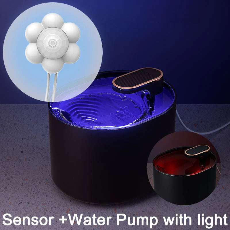 3L Ultra Silent Water Fountain with Motion Sensors & LED Lights
